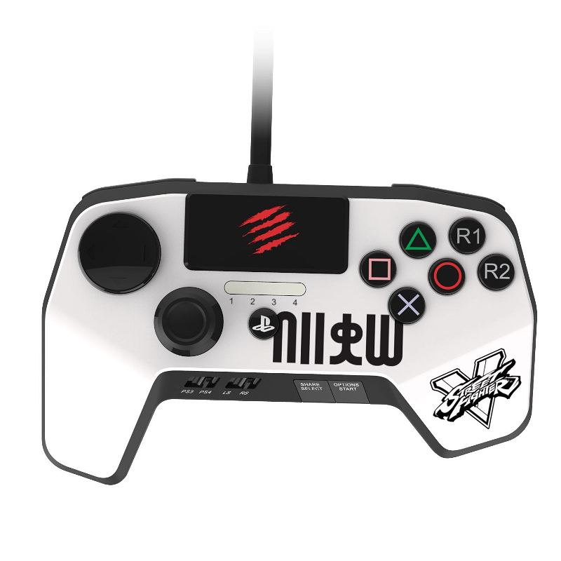 Street Fighter V FightPad PRO (Ryu/White) for PlayStation 3, PlayStation 4