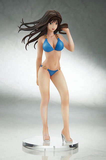 New Initial D the Movie Legend 3 -Mugen- 1/6 Scale Pre-Painted Figure: Sato Mako Swimwear Ver. Blue image 1