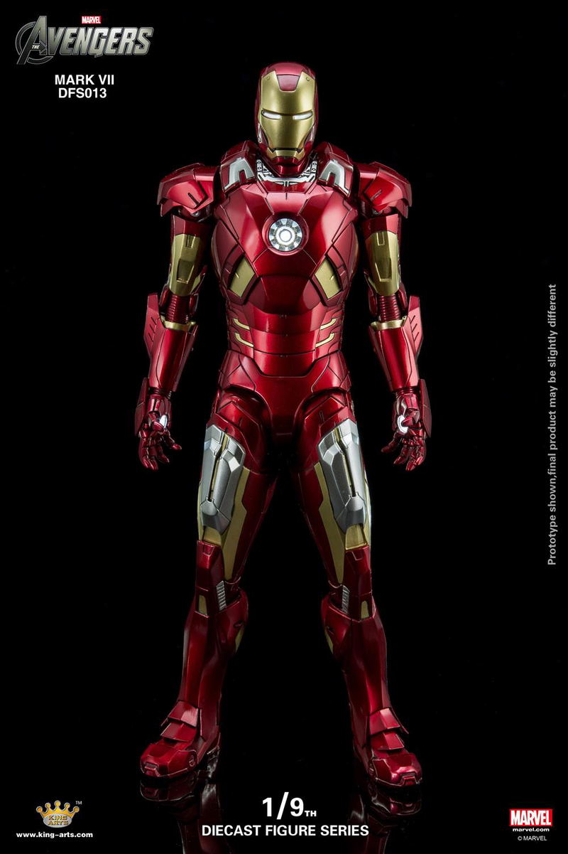 King Arts Avengers 1/9 Diecast Figure Series: Iron Man Mark VII image 1