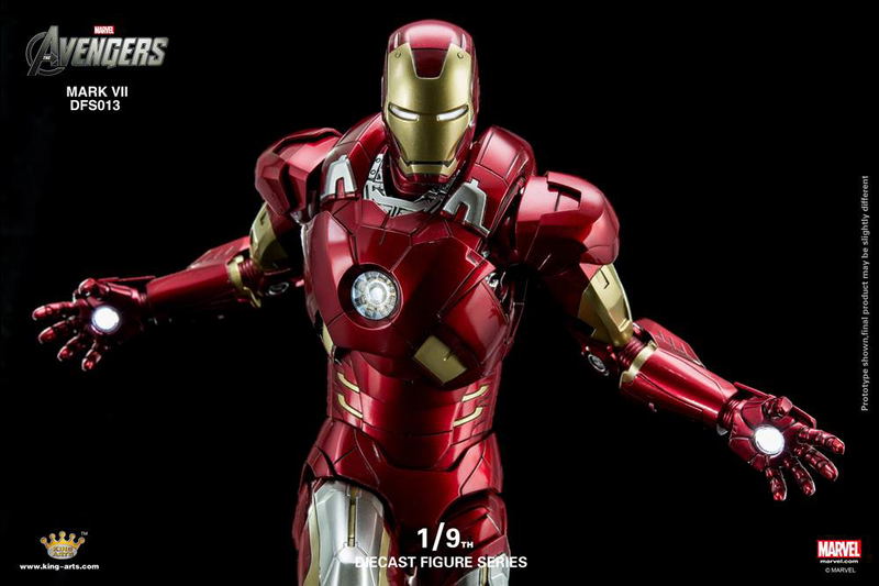 King Arts Avengers 1/9 Diecast Figure Series: Iron Man Mark VII image 10