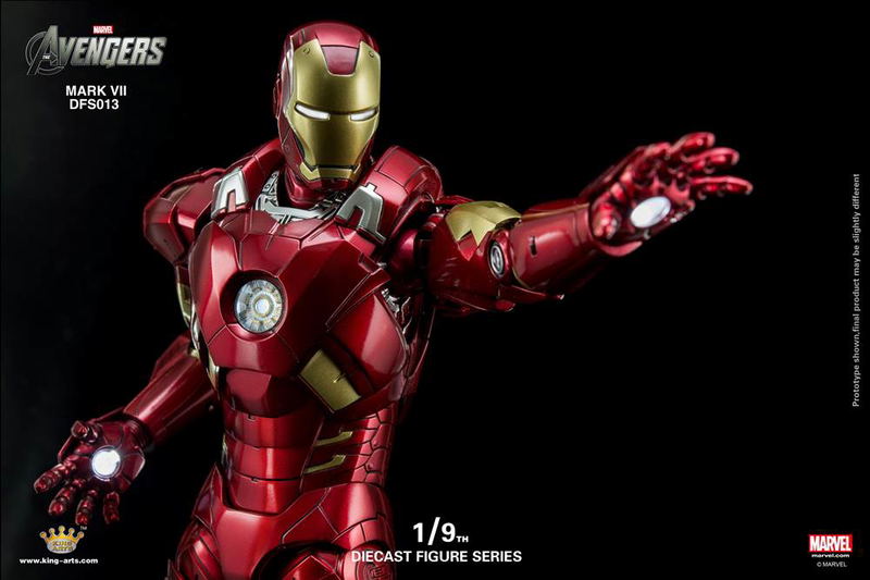 King Arts Avengers 1/9 Diecast Figure Series: Iron Man Mark VII image 12