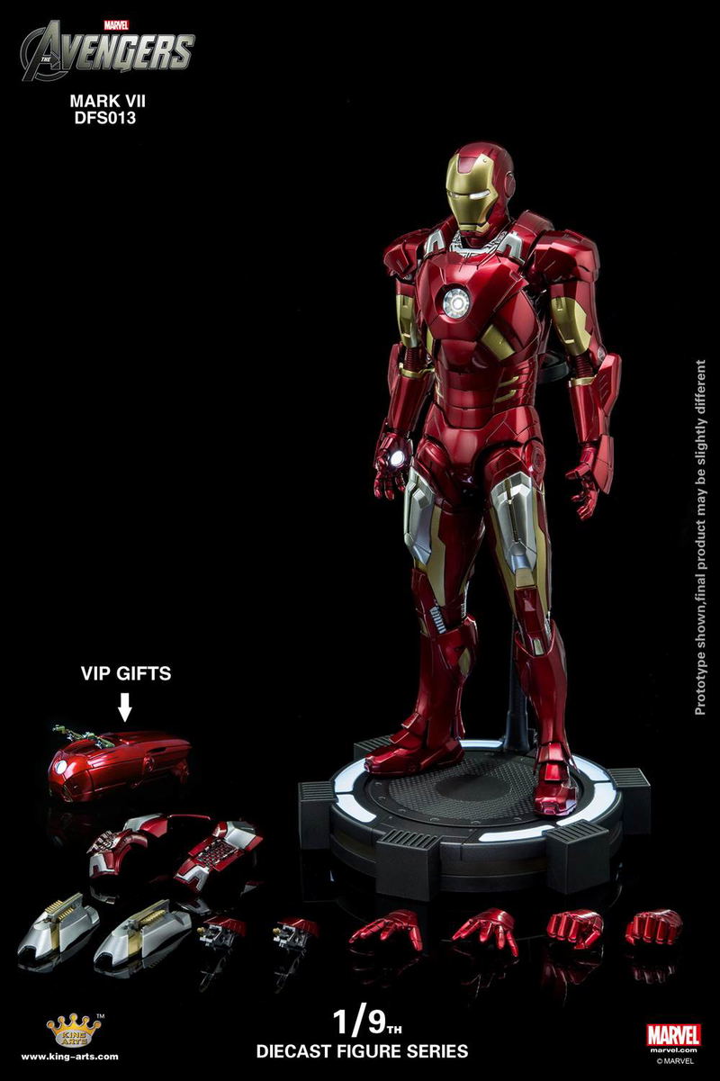 King Arts Avengers 1/9 Diecast Figure Series: Iron Man Mark VII image 16
