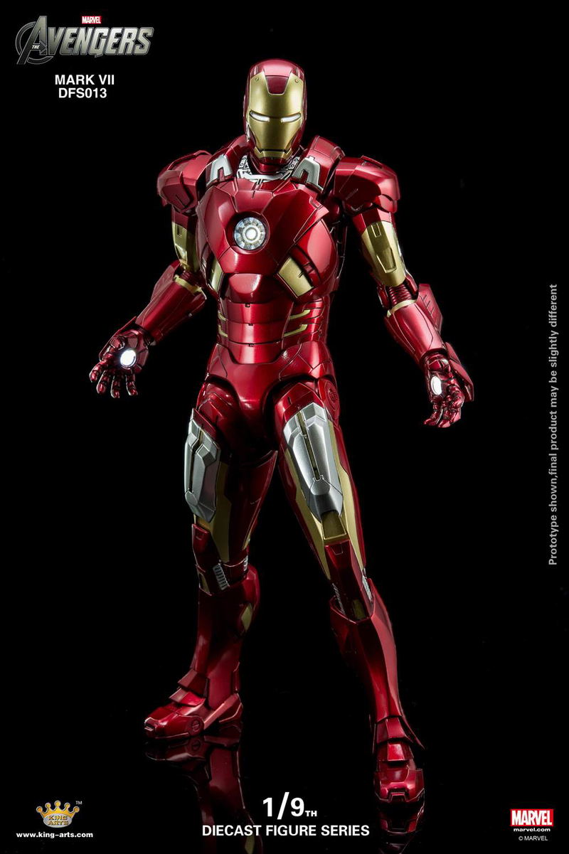 King Arts Avengers 1/9 Diecast Figure Series: Iron Man Mark VII image 2