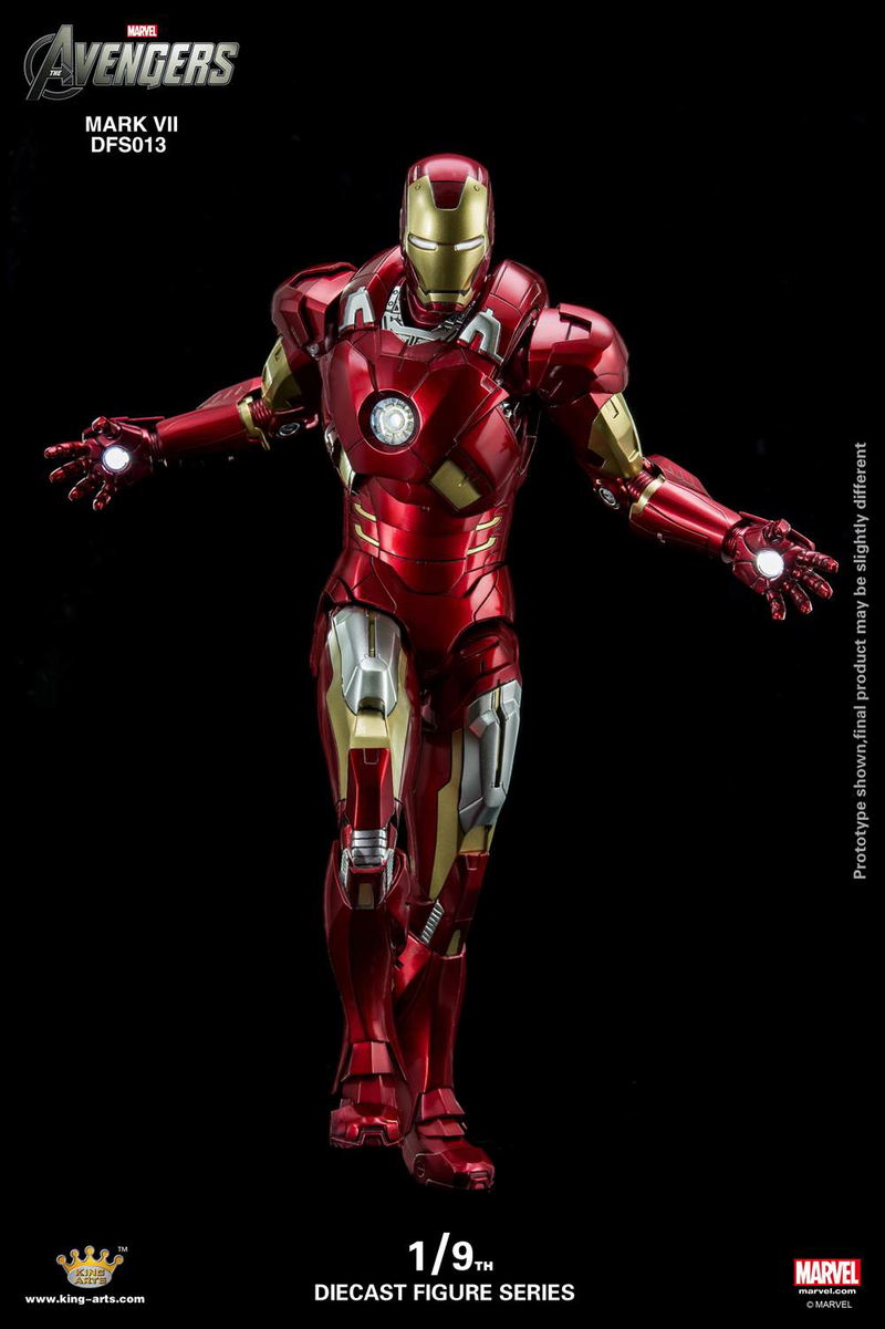 King Arts Avengers 1/9 Diecast Figure Series: Iron Man Mark VII image 3