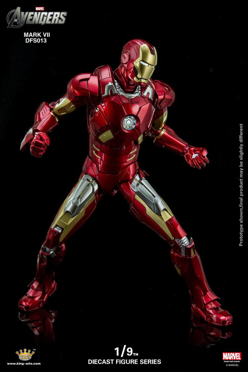 King Arts Avengers 1/9 Diecast Figure Series: Iron Man Mark VII image 5