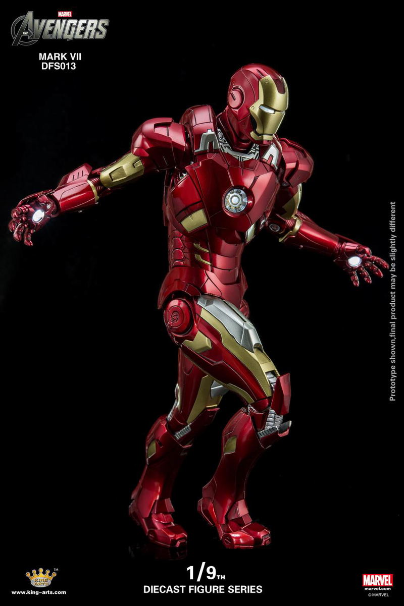 King Arts Avengers 1/9 Diecast Figure Series: Iron Man Mark VII image 6