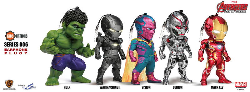 Avengers Age of Ultron Kids Nation Series 006: Earphone Jack Accessories (Set of 5 pieces) image 3