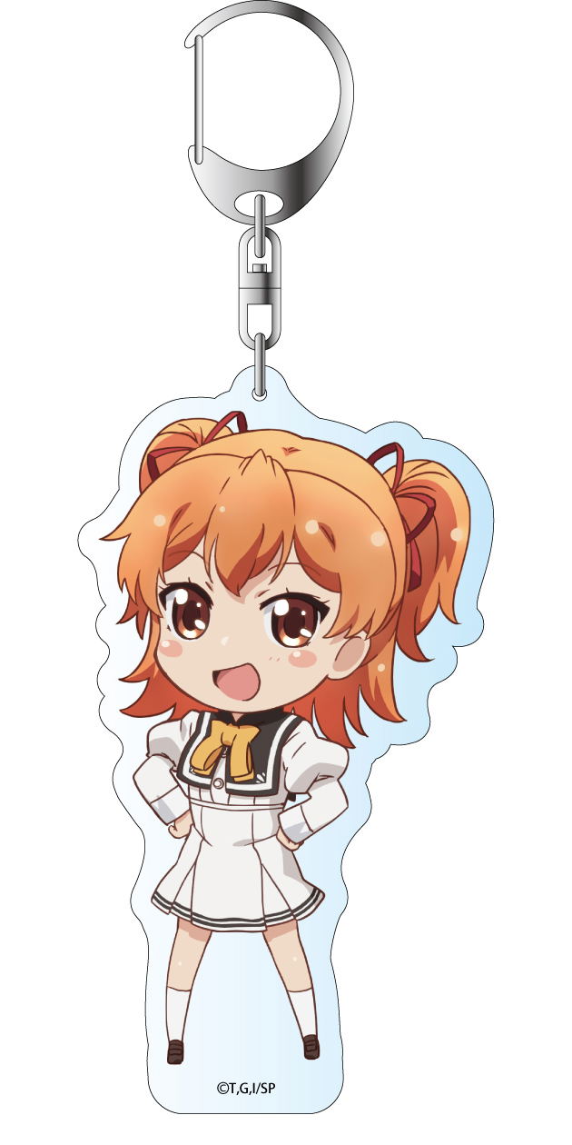 I Was Abducted by an Elite All-Girls School as a Sample Commoner Deka Key Chain: Tenkubashi Aika image 1