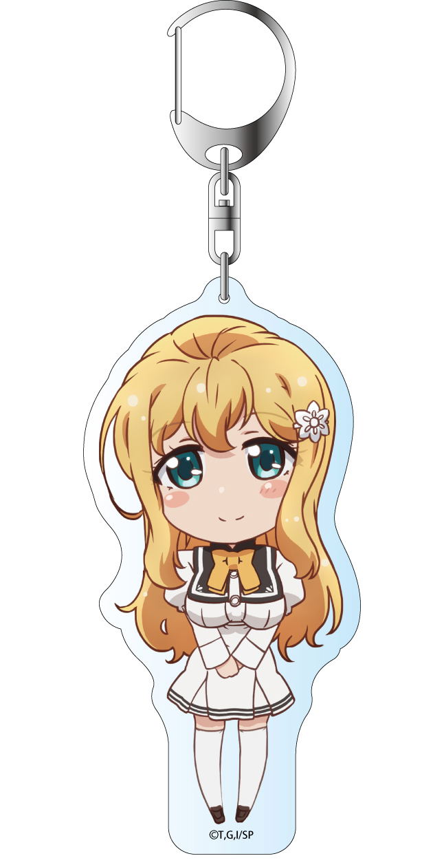 I Was Abducted by an Elite All-Girls School as a Sample Commoner Deka Key Chain: Arisugawa Reiko image 1
