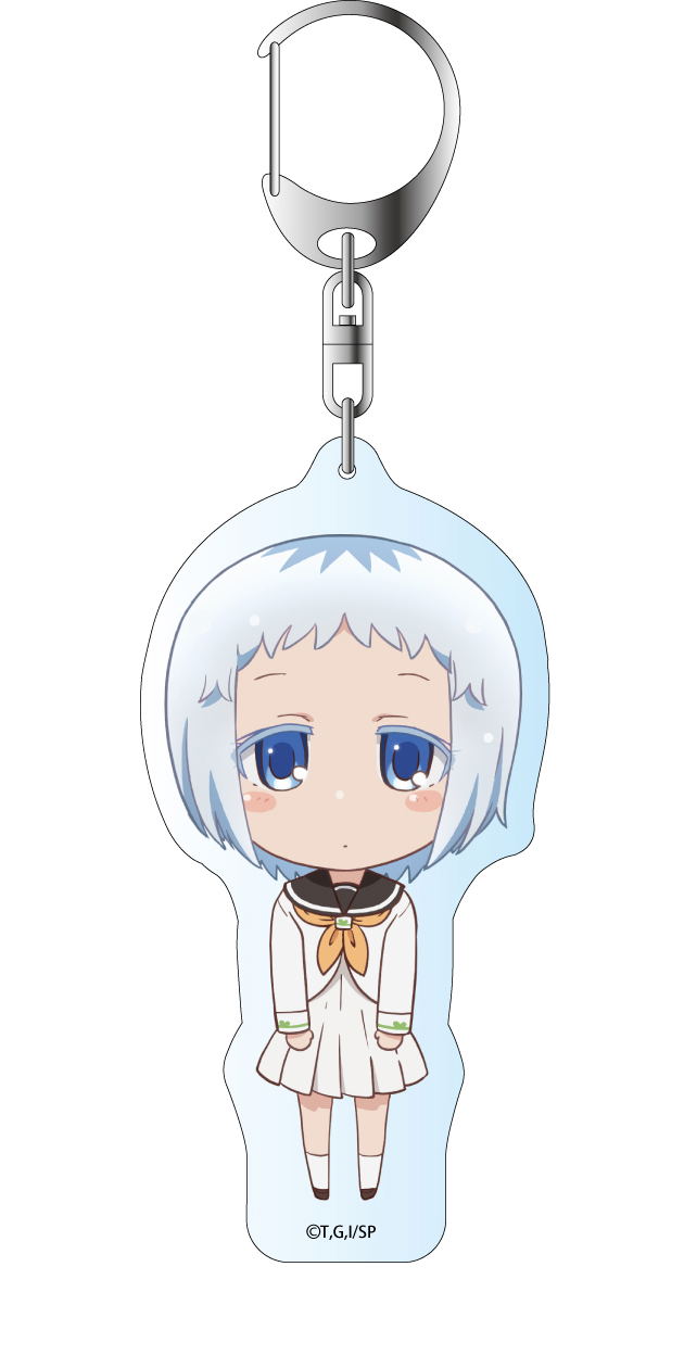 I Was Abducted by an Elite All-Girls School as a Sample Commoner Deka Key Chain: Shiodome Hakua image 1