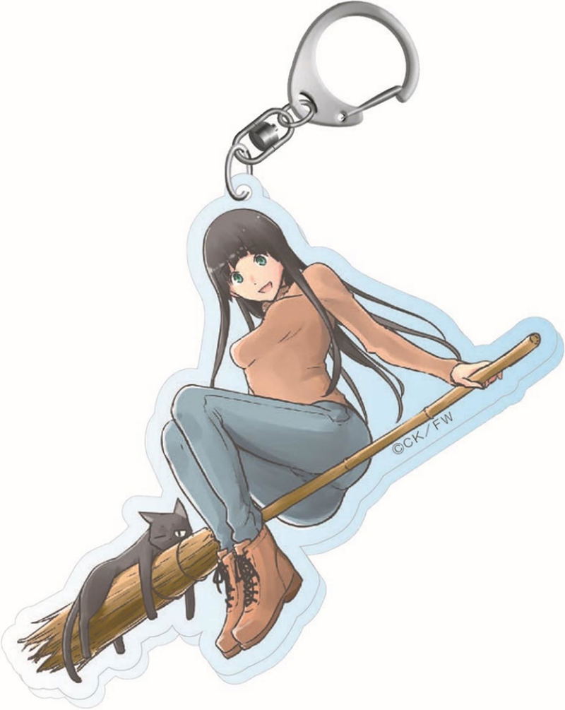 Flying Witch Acrylic Keychain 1 image 1