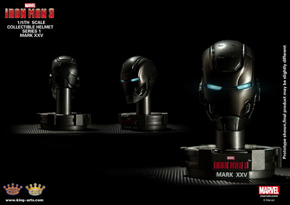 King Arts Iron Man 1/5 Deluxe Helmet Series 1 (Set of 8 pieces) image 6