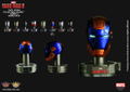 King Arts Iron Man 1/5 Deluxe Helmet Series 2 (Set of 8 pieces) thumbnail 13