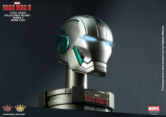 King Arts Iron Man 1/5 Deluxe Helmet Series 2 (Set of 8 pieces) image 16