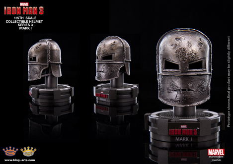 King Arts Iron Man 1/5 Deluxe Helmet Series 3 (Set of 8 pieces) image 2