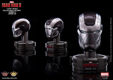 King Arts Iron Man 1/5 Deluxe Helmet Series 3 (Set of 8 pieces) image 5