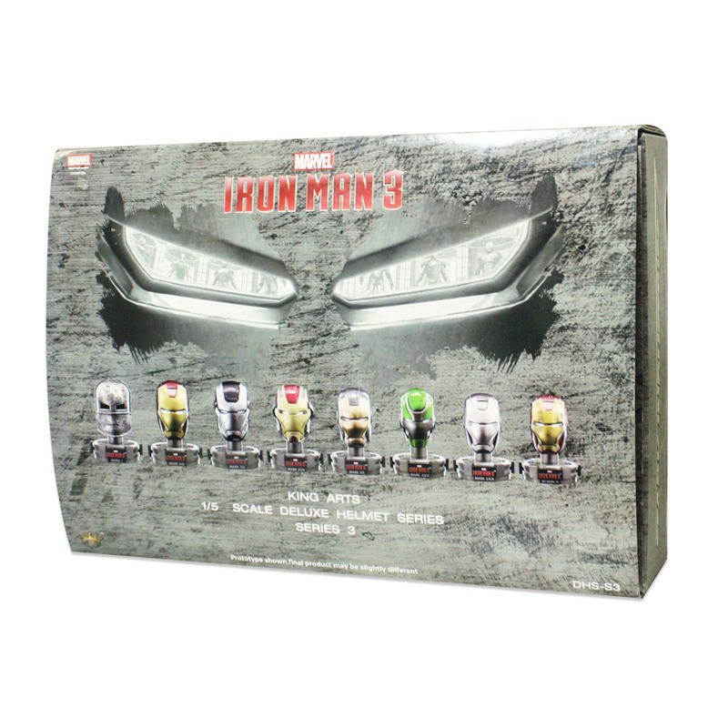 King Arts Iron Man 1/5 Deluxe Helmet Series 3 (Set of 8 pieces) image 10