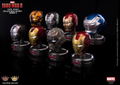 King Arts Iron Man 3 1/5 Deluxe Helmet Series 5 (Set of 8 pieces) thumbnail 1