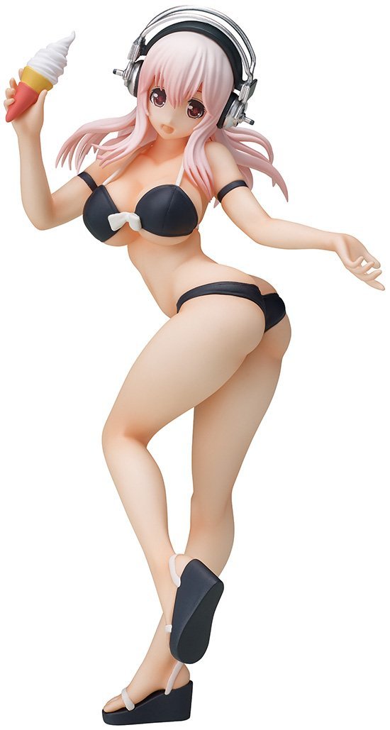 Nitro Super Sonic 1/12 Scale Pre-Painted Figure: Super Sonico Swimsuit Ver. image 1