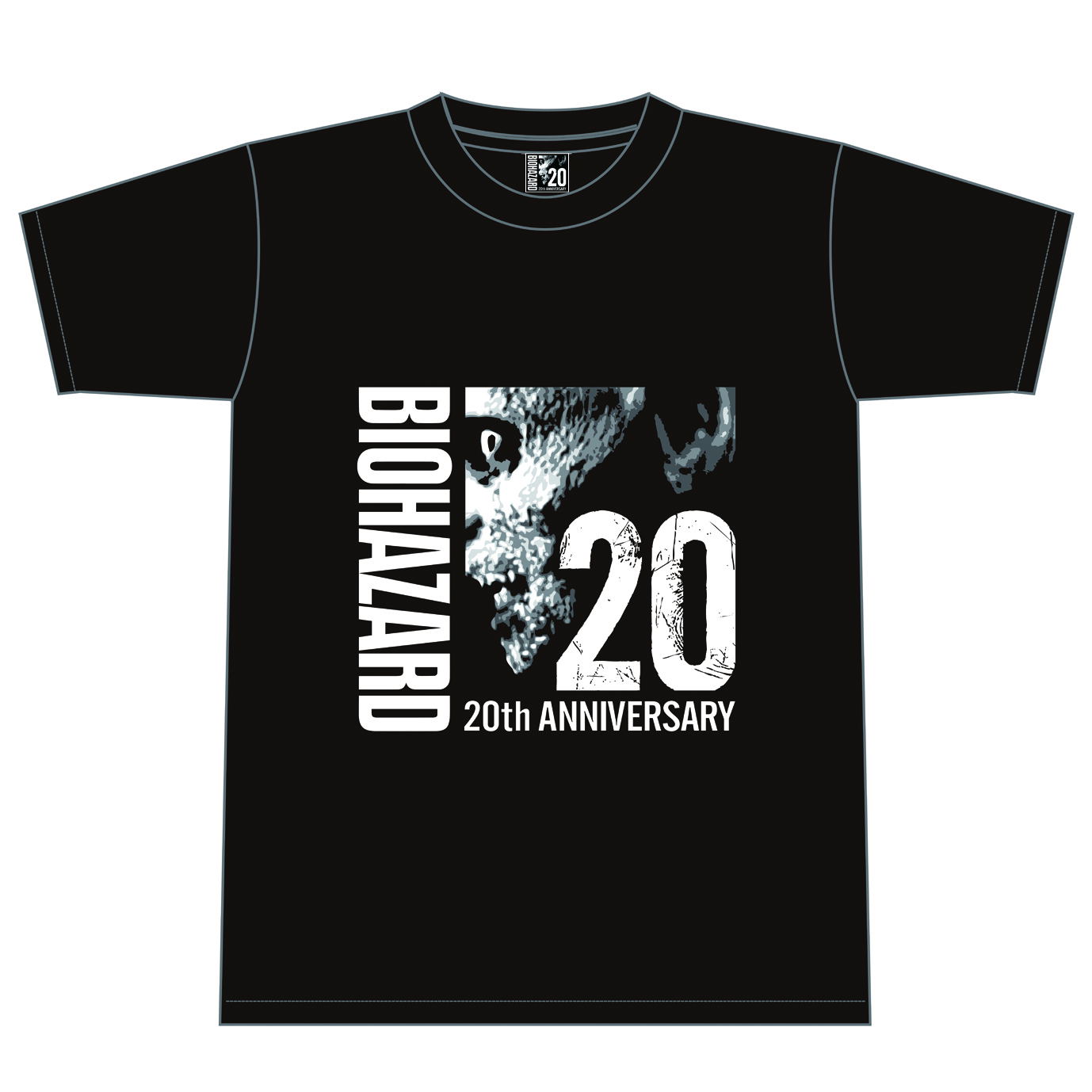 Biohazard 20th Anniversary T-shirt Black (L Size)