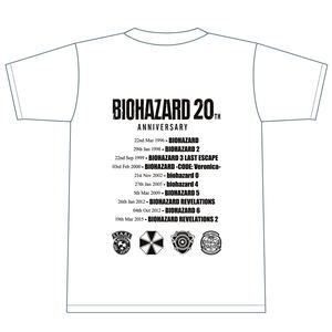 Biohazard 20th Anniversary T-shirt Black (L Size)_