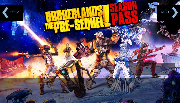 Borderlands: The Pre-Sequel Season Pass (DLC) <span class="ext" style="background-color: #2a475e; color: #FFFFFF;">STEAM</span> <span class="ext" style="background-color: #B0000F; color: #FFFFFF;">DLC</span> <span class="ext ext_digital">digital</span> image 1