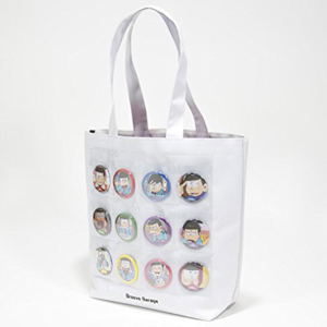 Osomatsu-san Can Badge Pocket Tote Bag