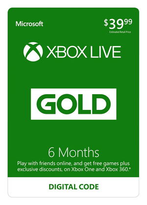 Xbox Live Gold 6+1 Month Membership GLOBAL_