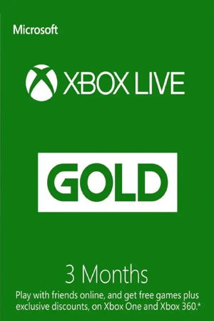 Xbox Live Gold 3 Month Membership GLOBAL_