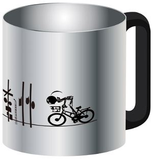 Monogatari Series Stainless Mug Cup 1: Koyomi & Shinobu