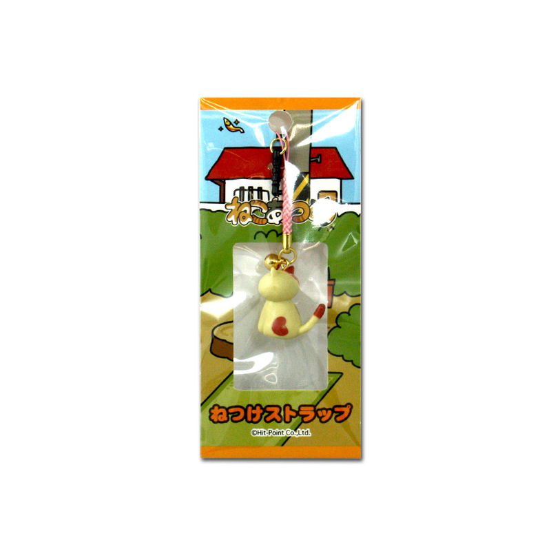 Neko Atsume Netsuke Strap: Cream-san image 2