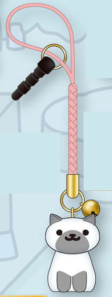 Neko Atsume Netsuke Strap: Point-san image 1