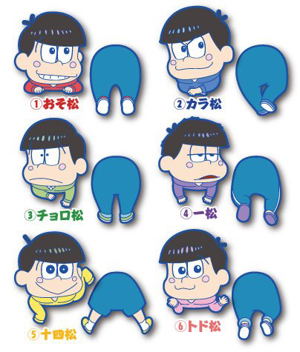 Osomatsu-san Ride Rubber Clip (Set of 6 pieces)_