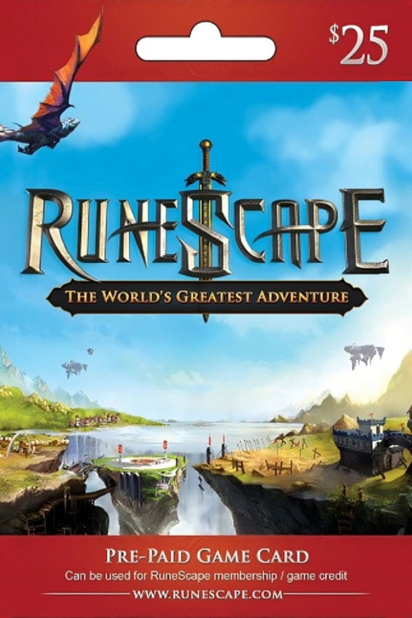 RuneScape Prepaid Game Card (USD 25) digital for Windows, Mac, Linux