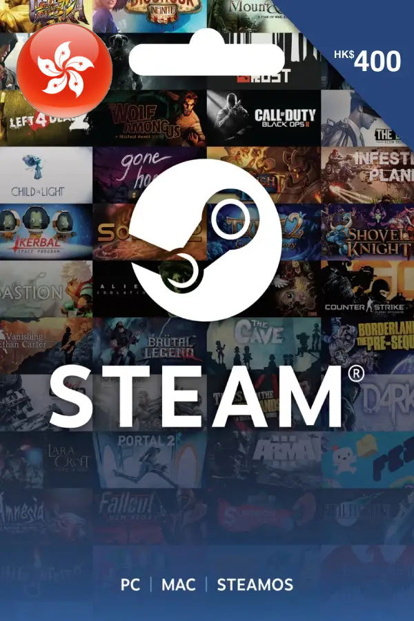 Steam Gift Card (HKD 400 | For Hong Kong Currency Only) STEAM digital — Import Game Deal