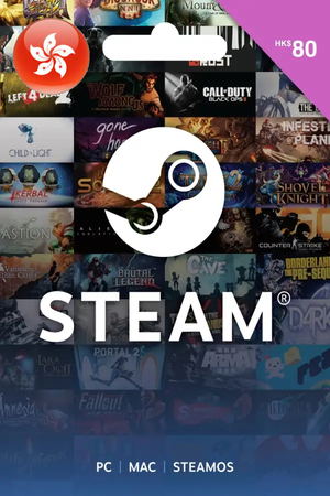 Steam Gift Card (HKD 80 | For HKD Currency Only)_