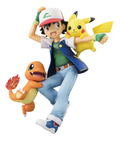 G.E.M. Series Pocket Monsters Pre-Painted Figure: Ash & Pikachu & Charmander (Re-run) thumbnail 1