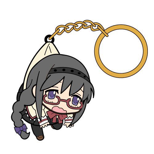 Puella Magi Madoka Magica The Movie Part 3 Rebellion Tsumamare Key Ring: Akemi Homura School Uniform Ver. (Re-run) image 1