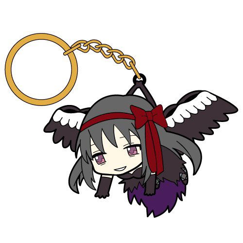 Puella Magi Madoka Magica The Movie Part 3 Rebellion Tsumamare Key Ring: Devil Homura (Re-run) image 1