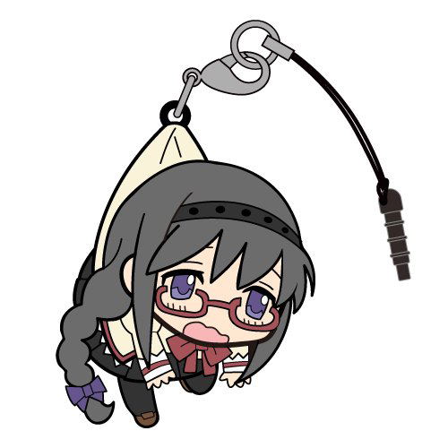 Puella Magi Madoka Magica The Movie Part 3 Rebellion Tsumamare Strap: Akemi Homura School Uniform Ver. (Re-run) image 1