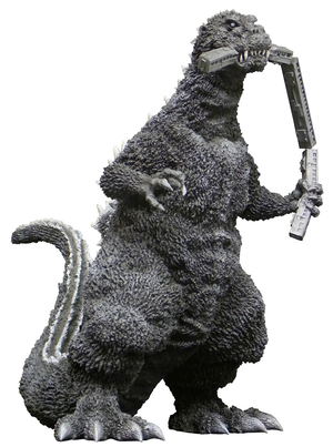 Toho 30cm Series Godzilla: Godzilla 1954 First Godzilla Train Biting Ver._