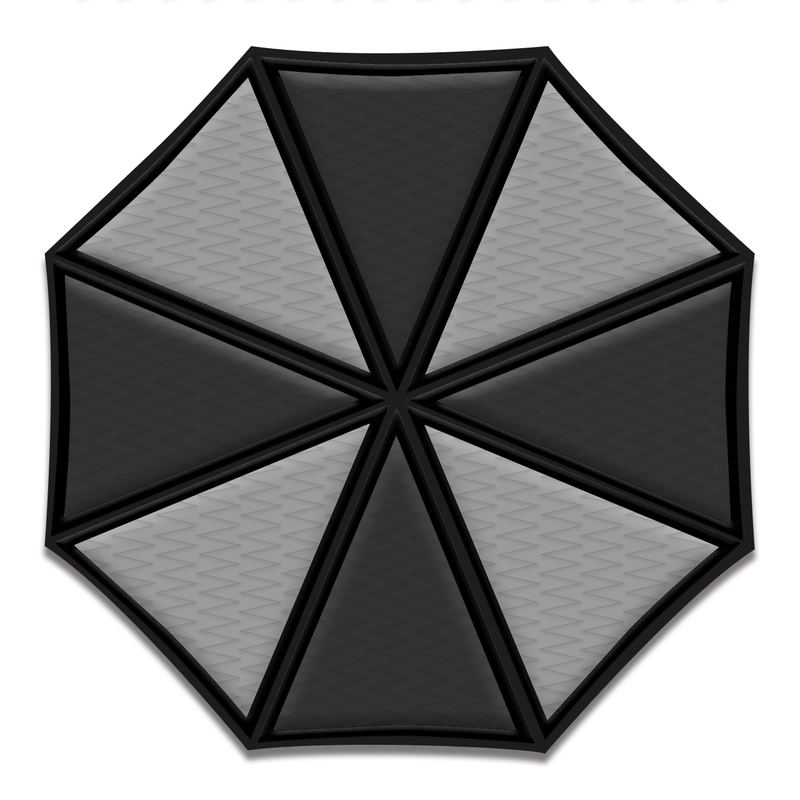 BIOHAZARD Embroidery/Monochrome Patch: Umbrella image 1