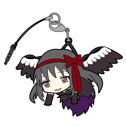 Puella Magi Madoka Magica The Movie Part 3 Rebellion Tsumamare Strap: Devil Homura (Re-run) image 1