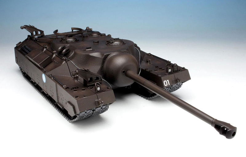 Girls und Panzer der Film 1/35 Scale Model Kit: T28 Super Heavy Tank University Student Selection Team image 1