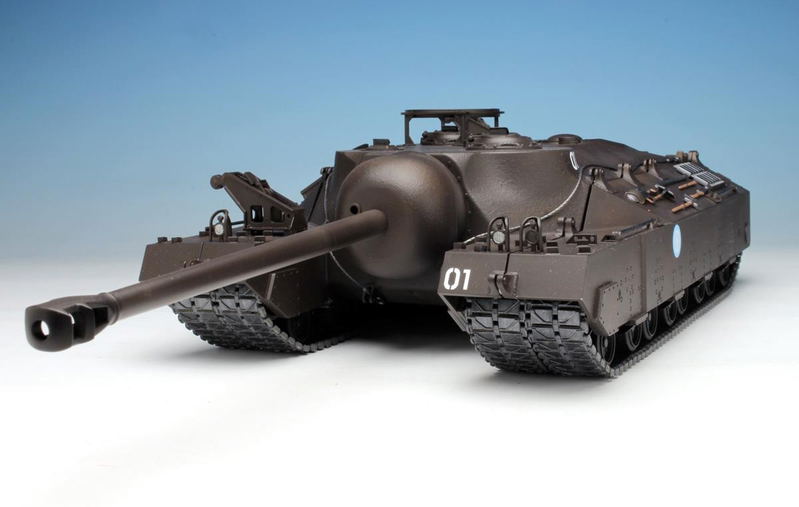Girls und Panzer der Film 1/35 Scale Model Kit: T28 Super Heavy Tank University Student Selection Team image 3