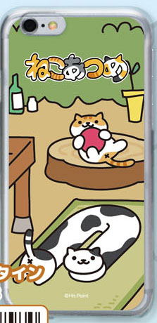 Neko Atsume Smartphone Case Ver. 2 for iPhone6: Tunnel Holstein image 1