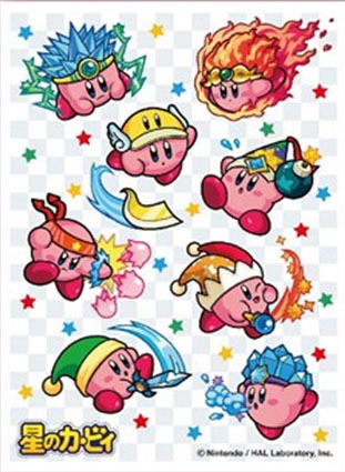 Kirby Dream Land Star Copy Ability Figure Set - Bandai Gashapon (Fire, Bomb, Tornado, Angel) - Set Of 4