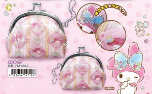 My Melody Round Coin Purse: Stripe_