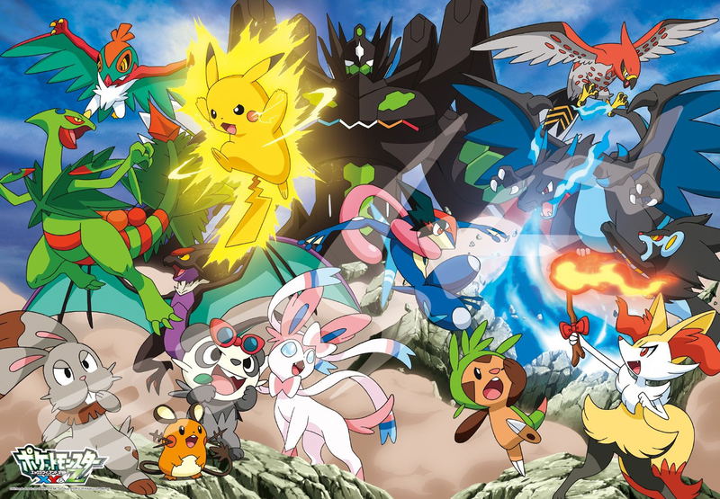 Pokemon XY & Z 500 Large Piece Puzzle: Hageshiku Moeru Pokemon Battle! image 1