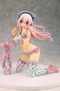 SoniAni Super Sonico The Animation 1/7 Scale Pre-Painted Figure: Super Sonico with Macaroon Tower thumbnail 5